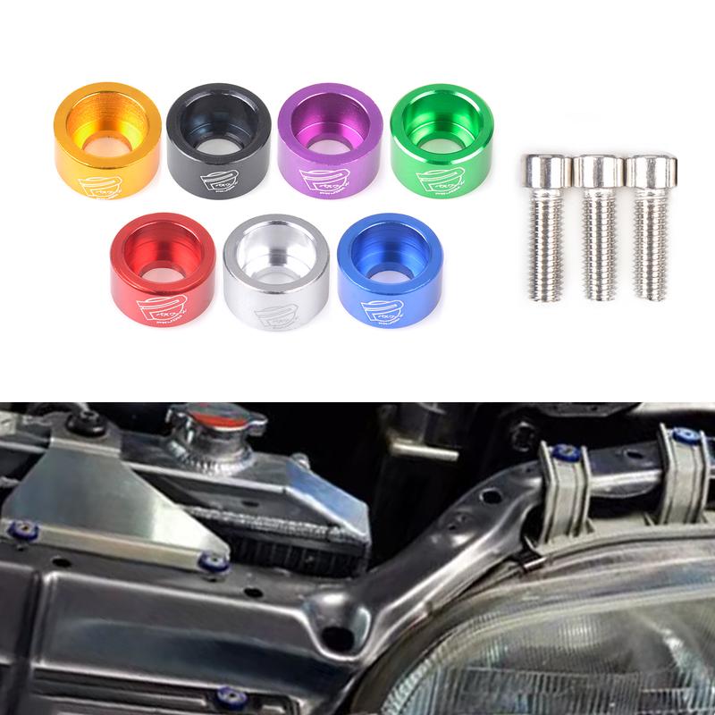 Universal 8mm 9pcs JDM Aluminum Fender Washers and Bolt for Honda Air Inlet Manifold Engine