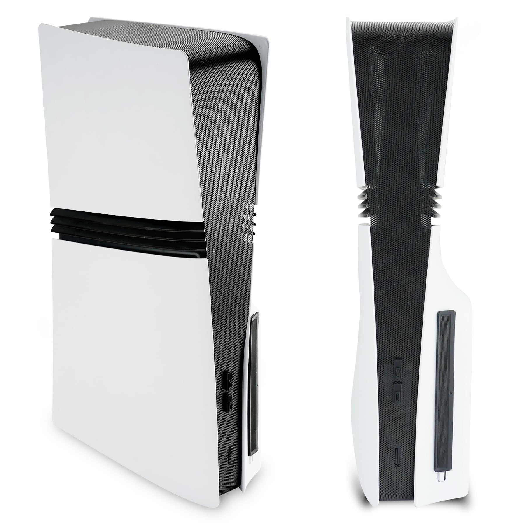 

PlayVital for ps5 Pro dustproof filter silicone plug dustproof accessories cover easy black & set, (port included), installation,