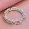 925 Sterling Silver Bracelet Keel Bracelet Men'S Classic Fashion Jewelry Beautiful Chain 20 Cm 8 In