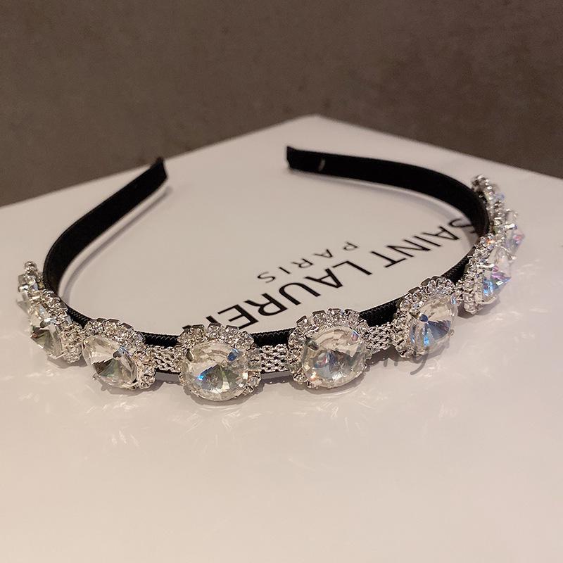 High-Grade Crystal Imitation Headband & Super Flash Hairpin Set for Women