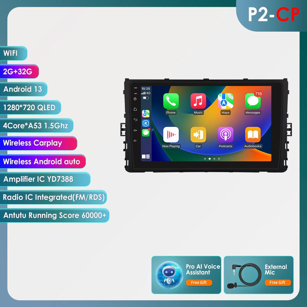 

OSSURET Камера 360 Carplay 4G 2din Android Автомагнитола Для VW MQB Polo Plus T-Cross Как T-Kruis T-Roc Tharu Sagitar Интеллектуальная Автомагнитола GPS Стерео P2CP 4Core 2G 32G AI