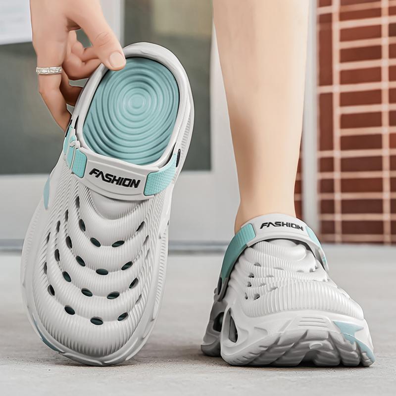 Zoccoli da uomo in EVA leggeri a punta chiusa scarpe da giardino antiscivolo suola morbida Per Spiaggia Giardino Estate Esterno Uso Quotidiano Leggeri