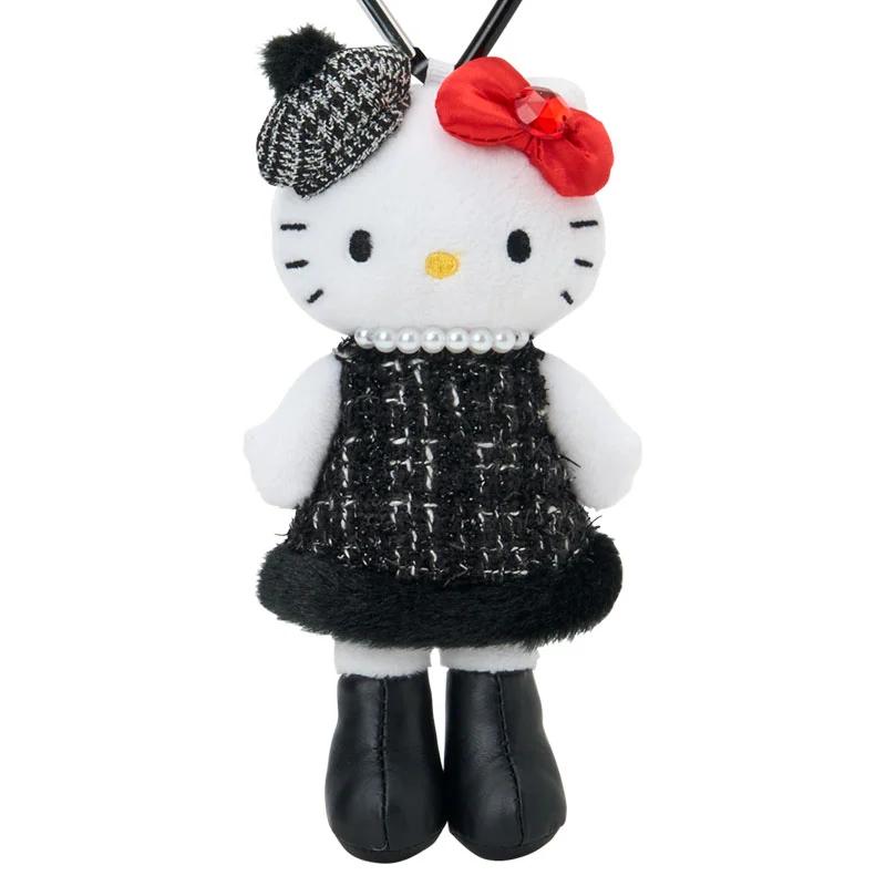 Sanrio Hello Kitty Style-Up Maskottchen (Tweed-Kleid) Taschenanhänger