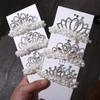 Rhinestone Headwear Sweet Elegant Korean Style Hair Rope Pearl Crown Hair Rope Children's Headdress