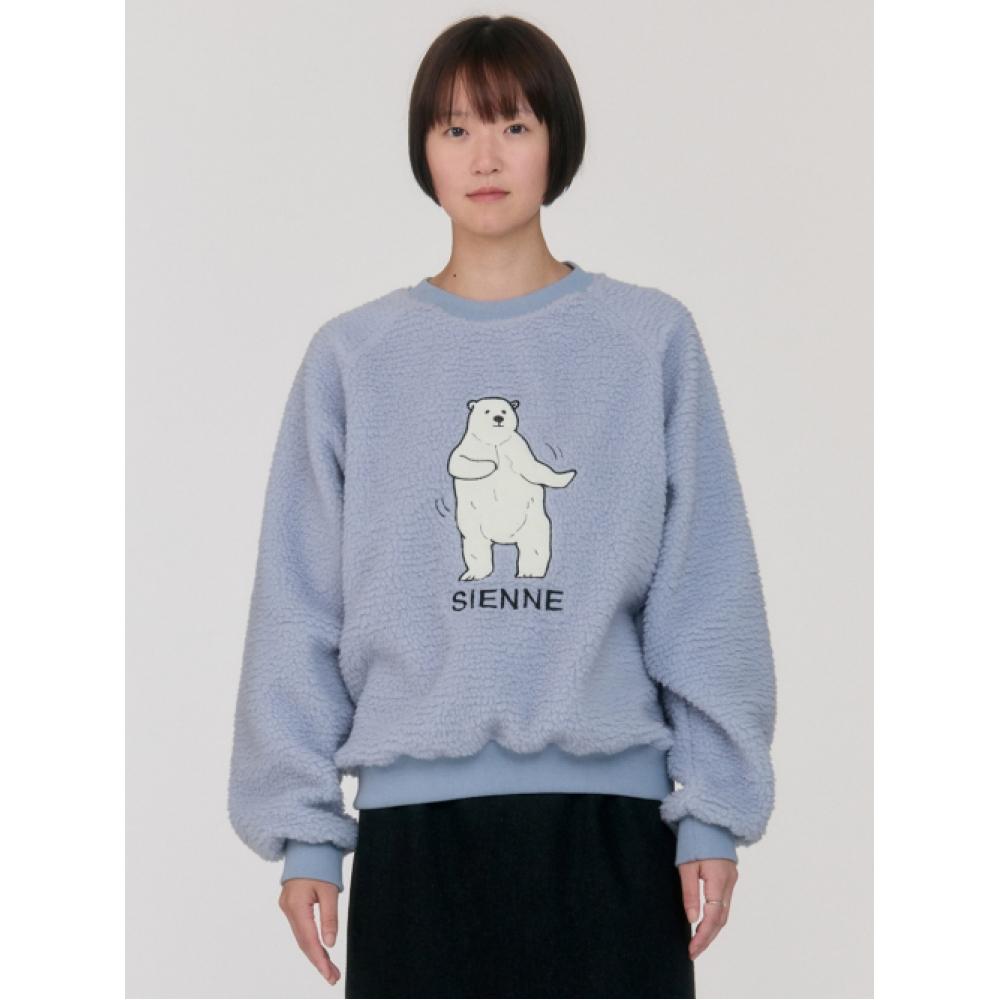 

Sienne Dancing Bear Sweatshirt Blue FREE