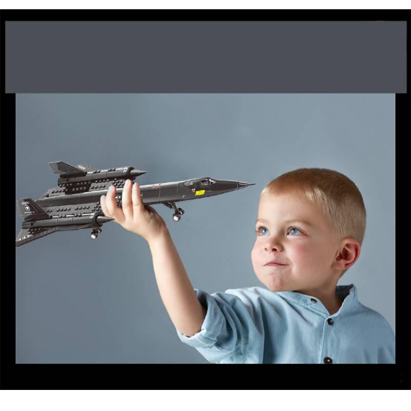 Sr-71 Blackbird Military Spy Plane Building Toy For Kids