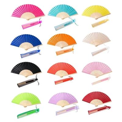 20/24/30PCS Personalized Wedding Fan,Custom Printing Handheld Folding Fans Come with Organza Bag Bridal Shower Baby Christening