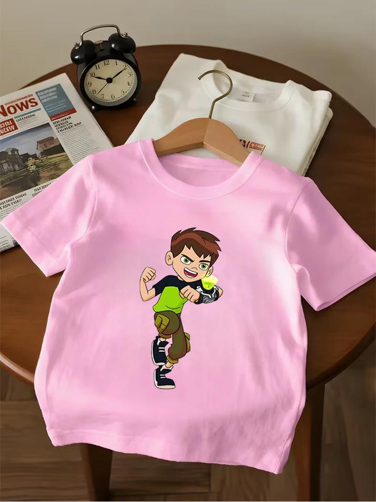 Humungousaur Ben 10 Short Sleeve Tee Kids Summer Cute Crewneck Casual Age 3-14