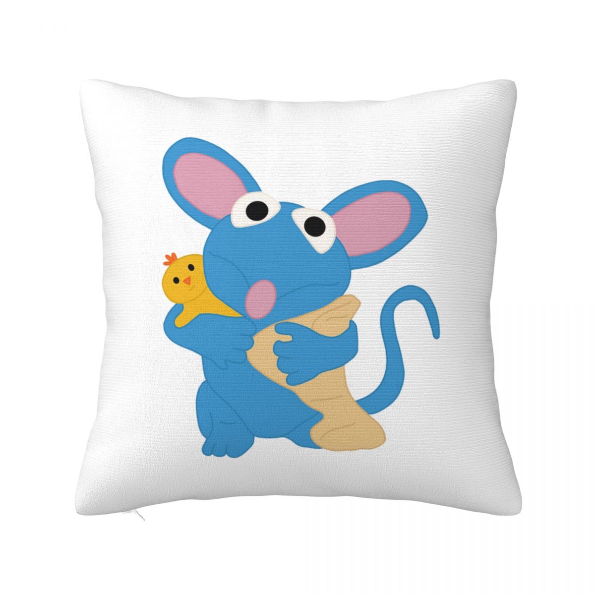 Bear In The Big Blue House Tutter Square Pillowcase Cushion Cover Pillow Case Throw Pillow Cover for Home Sofa Living Room 12x12Inch