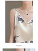 High-Quality Chinese-Style Satin V-Neck Camisole: Women's Sleeveless Summer Top