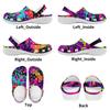 Colorful EVA Clogs for Women Men Printed Breathable Slip On Garden Shoes Lightweight Beach Pool Home Bathroom Pool Shower Use