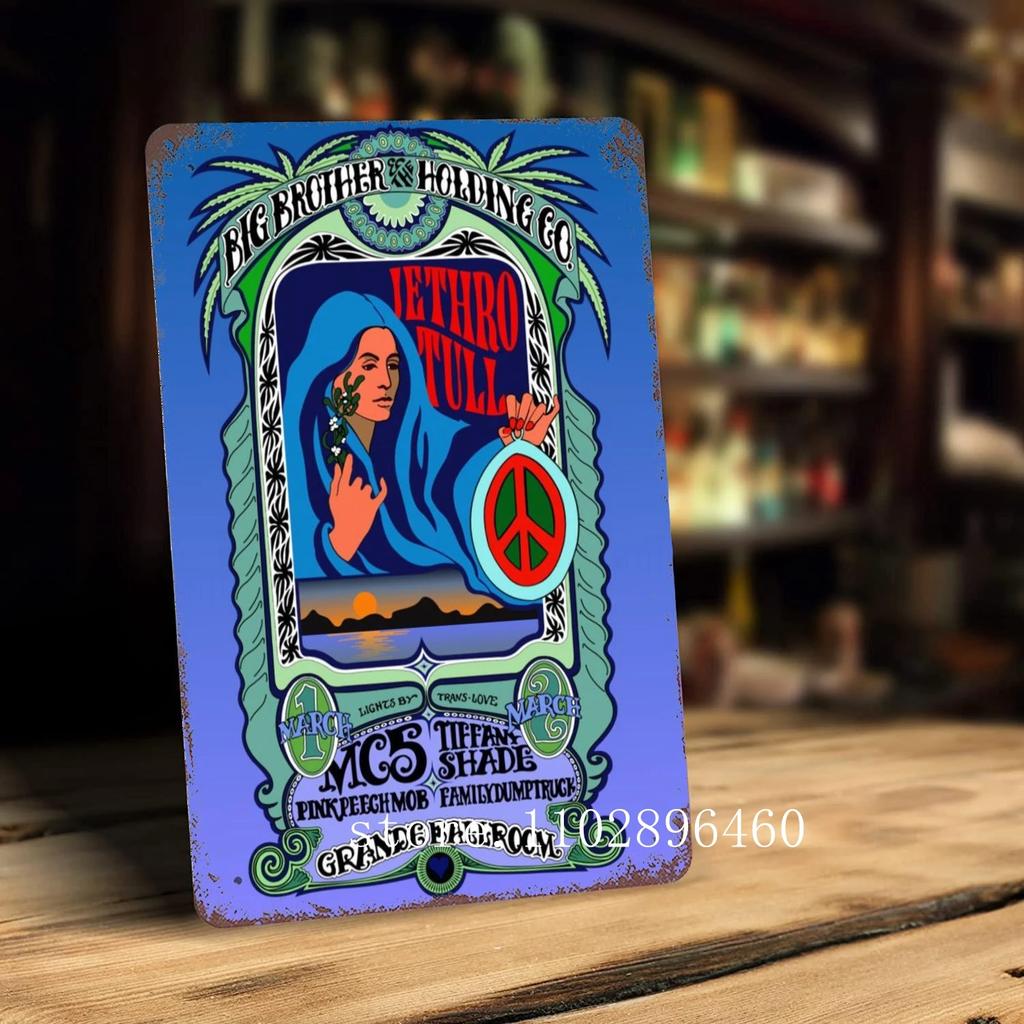 Jethro Tull Metal Plaques & Signs wall decor Vintage Tin Signs Captain Metal Poster Decor for Bar Pub Club Wall Decoration