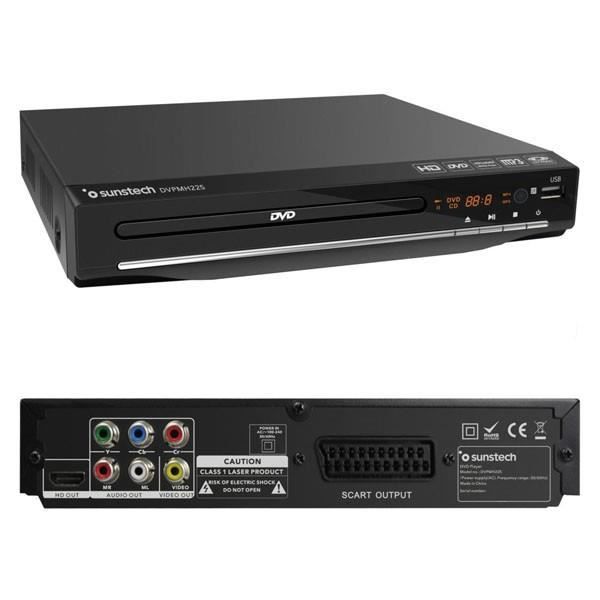 DVD-mängija koos DVB-T-ga Sunstech DVPMH225 USB HDMI Must