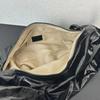 French Designer Croissant-Shaped Genuine Leather Messenger Bag for Women