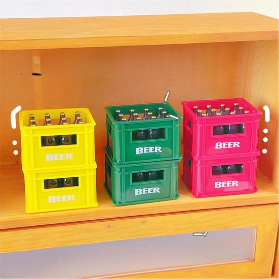 3D Beer Crate Bottle Opener Refrigerator Magnet Bottle Opening Tool Fridge Magnet