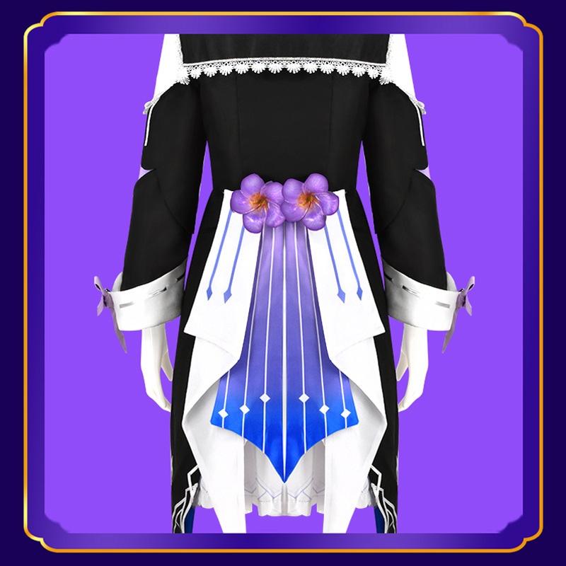 Schwarzes Turm-Cosplay-Kleid für Damen, bequem und stilvoll!