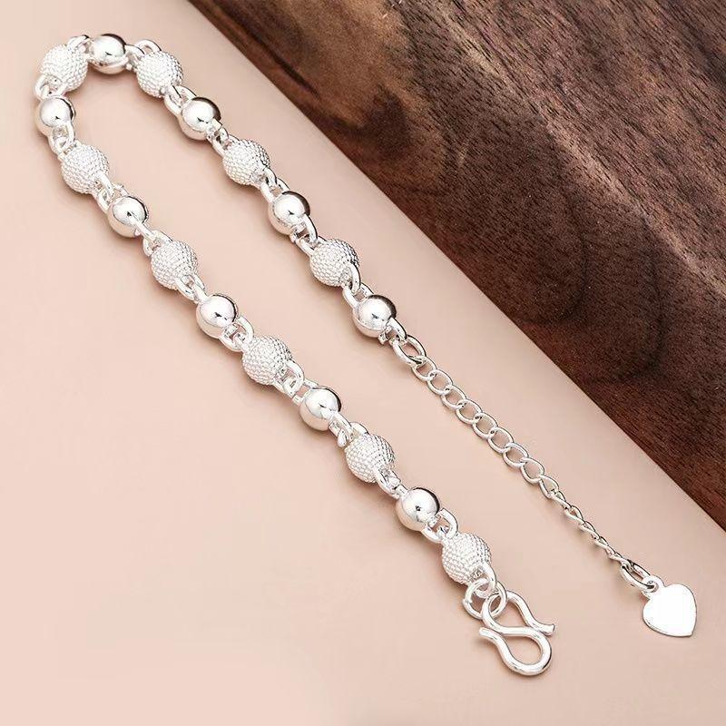 Alloy bracelet, bead bracelet, light bead bracelet, plain style, fashionable and versatile temperament, simple personality