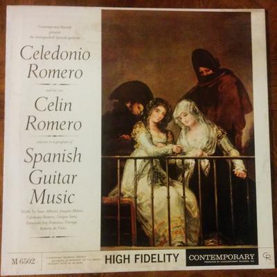 LP Record CELEDONIO ROMERO & CELIN ROMERO - Spanish Guitar Music M6502 Contemporary Re 1960 US Classical Used