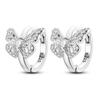 Women's Spring 925 Silver Butterfly Dragonfly Flowers Color Romantic Sweet Earrings Fit for Party Delicate Gift Jewelry