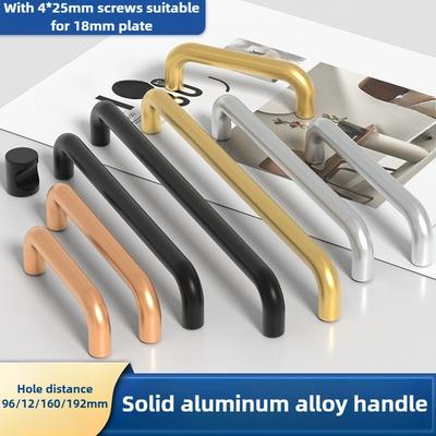 Moderne minimalistische Griffe Schrank Kommoden Massive Aluminiumlegierung Schranktürgriffe Kleiderschrank Schublade Küchenmöbelbeschläge