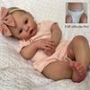 Poplar 19'' 49 cm Reborn Babies Dolls Meadow Myk Full Vinyl eller Cloth Body Nyfødt dukke Håndlaget utsøkt 3D malt hud Synlige årer Rebirth Dolls