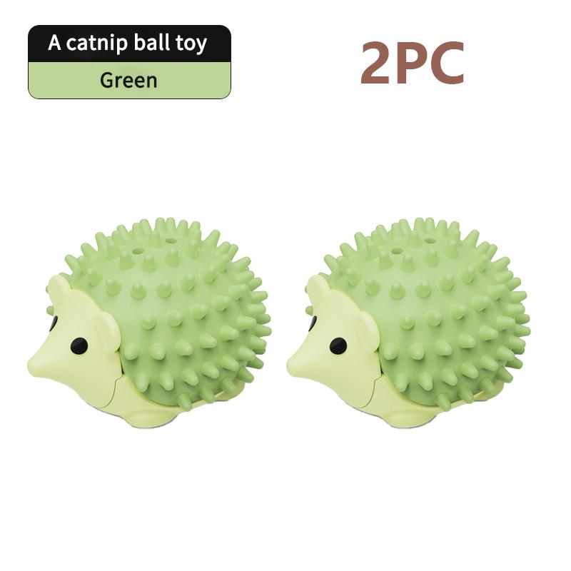 Natural Catnip Ball Hedgehog Style Wall Stick Ball Toy Claw Board Snack Healthy Natural Promote Digestion of Cat Snacks