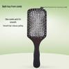 Peigne de Massage à Poils d'Ébène pour Femmes - Rembourré, Lisse & Ajoute du Volume pour Cheveux Longs