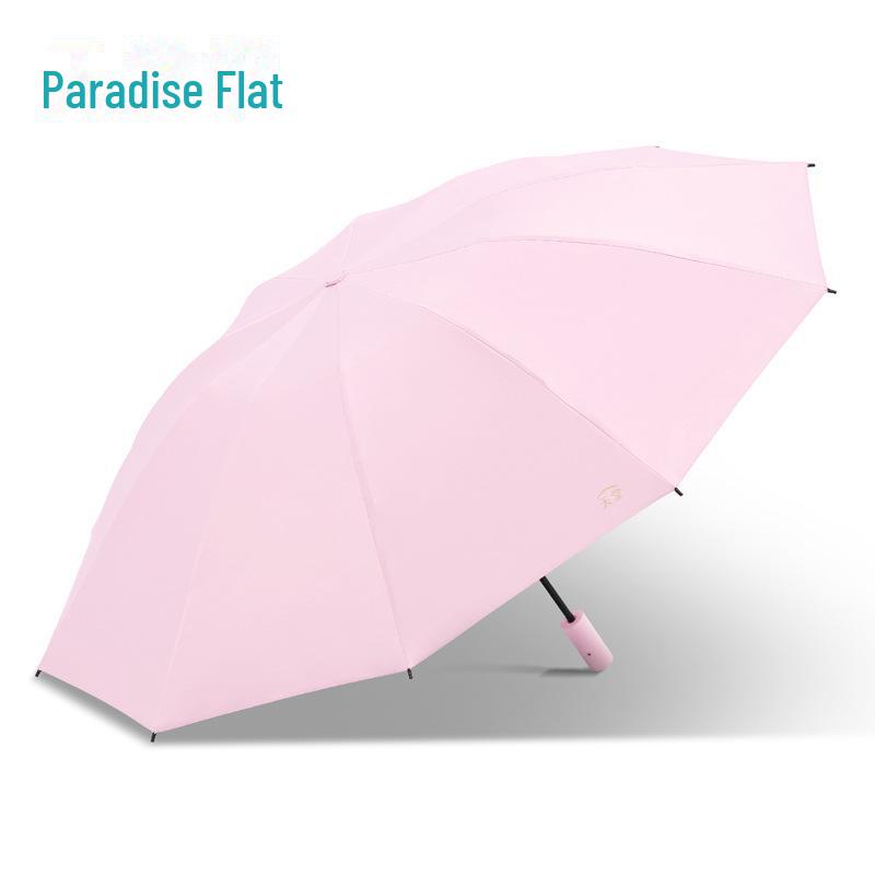 Paradise Czarny Klej Ochrona UV Parasol Dwufunkcyjny: Kompaktowy, Składany i Idealny na Słoneczne lub Deszczowe Dni