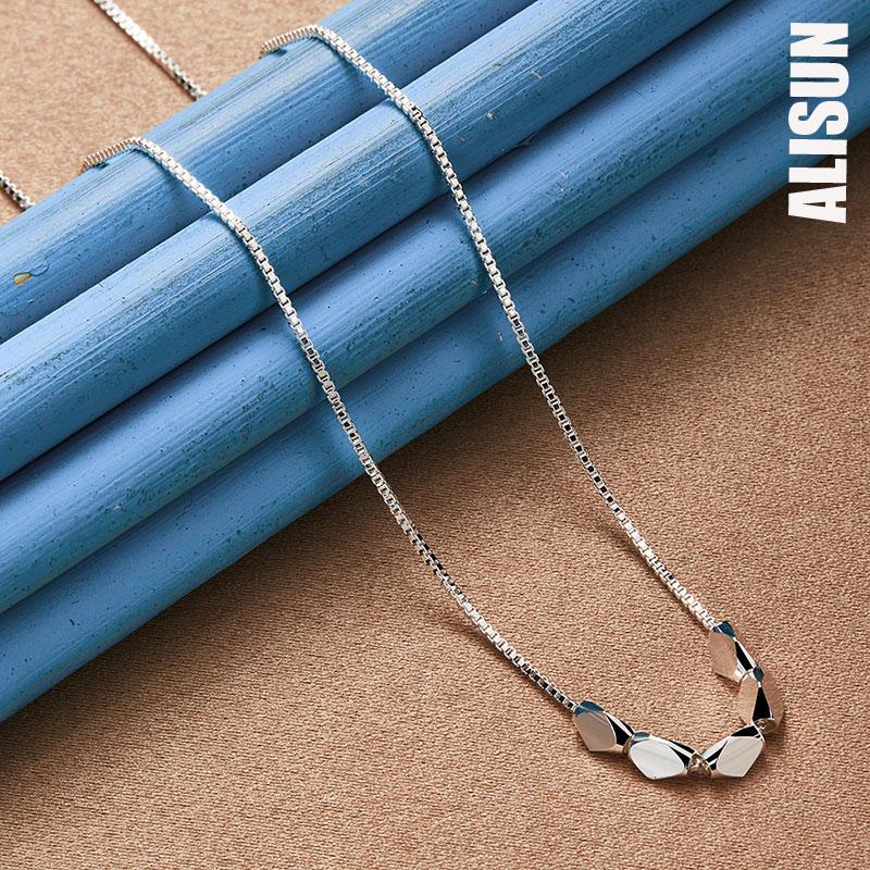 925 Sterling Silver Diamond Necklace Fashionable Wedding Jewelry