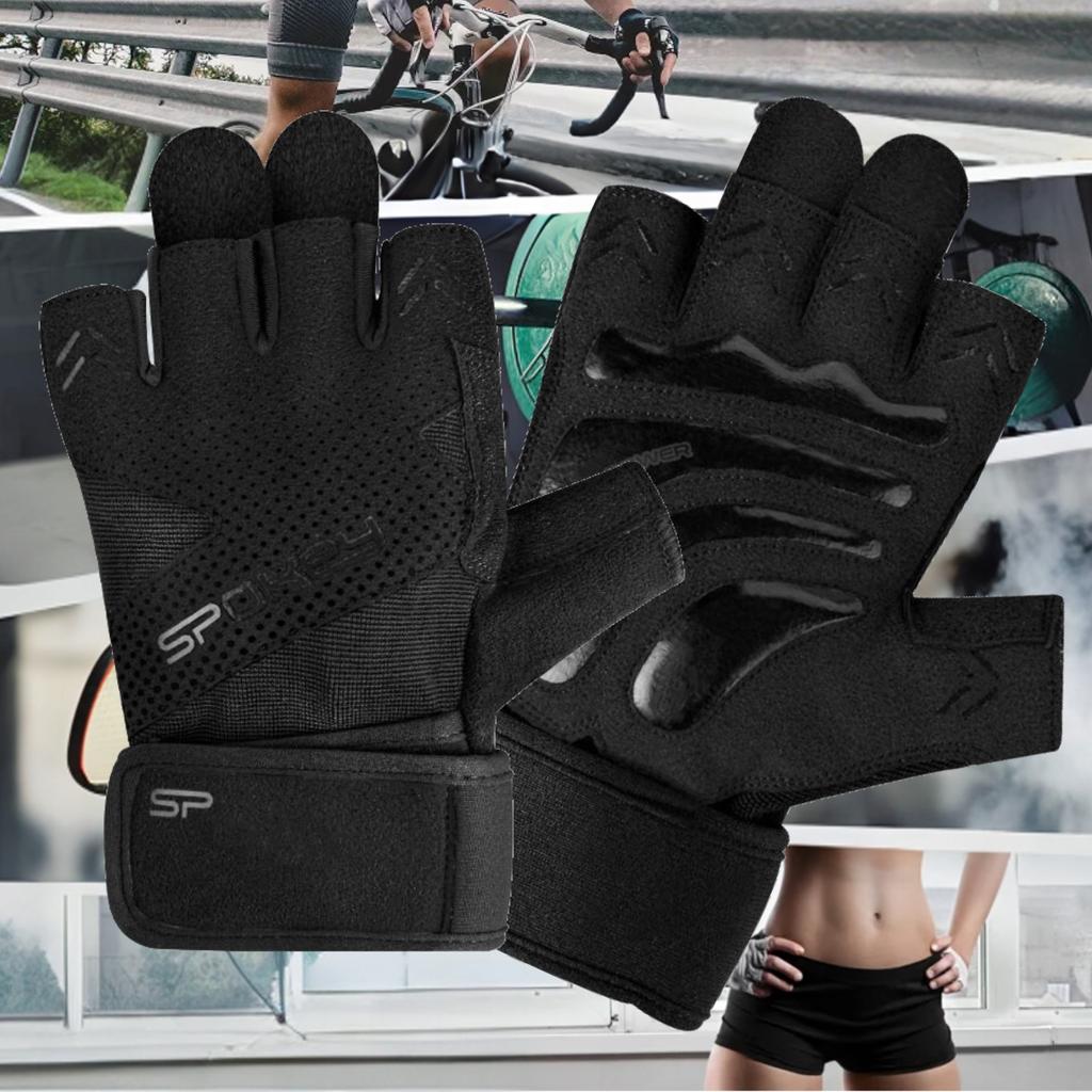 Spokey Hiker Fitness Gloves (Size ) Black 1 Pc