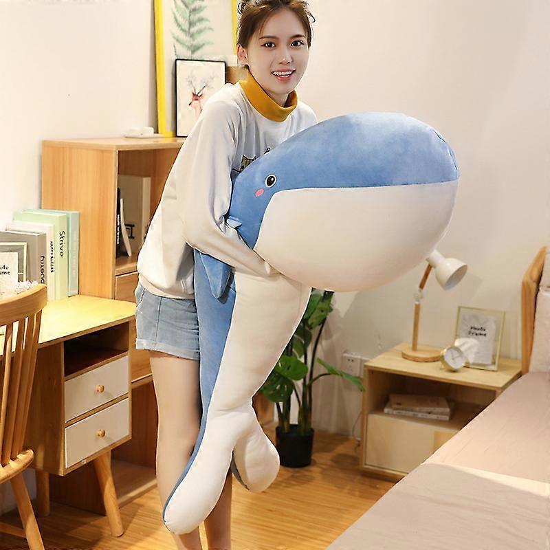 Whale Stuffed Animal Cute Large Whales Plush Sea Ocean Pillow Toys Super Soft