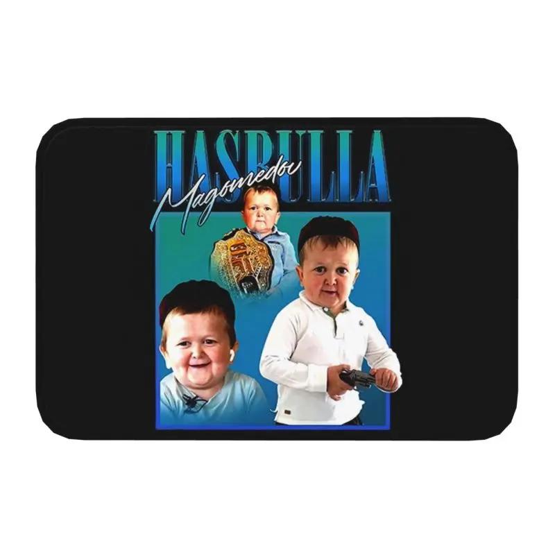 Tappetino d'ingresso Hasbulla Hasbullah Sorriso Antiscivolo Esterno Asciugatura Rapida Tappetino Cucina Camera da Letto Ingresso Tappeto