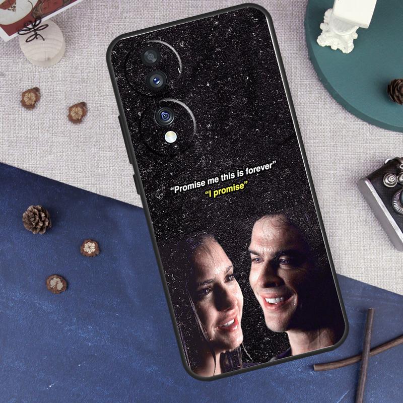 Vampire Diaries Damon Salvatore Case For Honor Magic 7 5 6 Pro Cover For Honor X9c X9b X9a X8a X8b X9 50 70 90 200 400 Lite