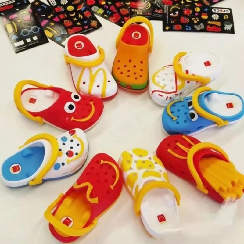 Zábavné a barevné Crocs McDonald's Miniklíčenka Pantofle Pro Děti I Dospělé