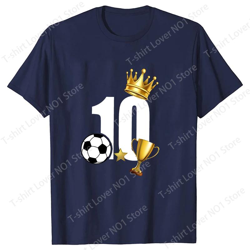 Hot 2026 Football 10 Graphic T Shirt Womens Unisexs Fashion Tshirts Short Sleeve Shirts Summer Cool Tshirts Plus Size Tops