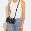Coach X White Rabbit Collaboration Studio Fashion Print Classic C Logo Leather Fabric Underarm Shoulder Crossbody Bag Women Bags Black CG504-LHBLC
