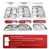 304 Stainless Steel Divided Lunch Tray
