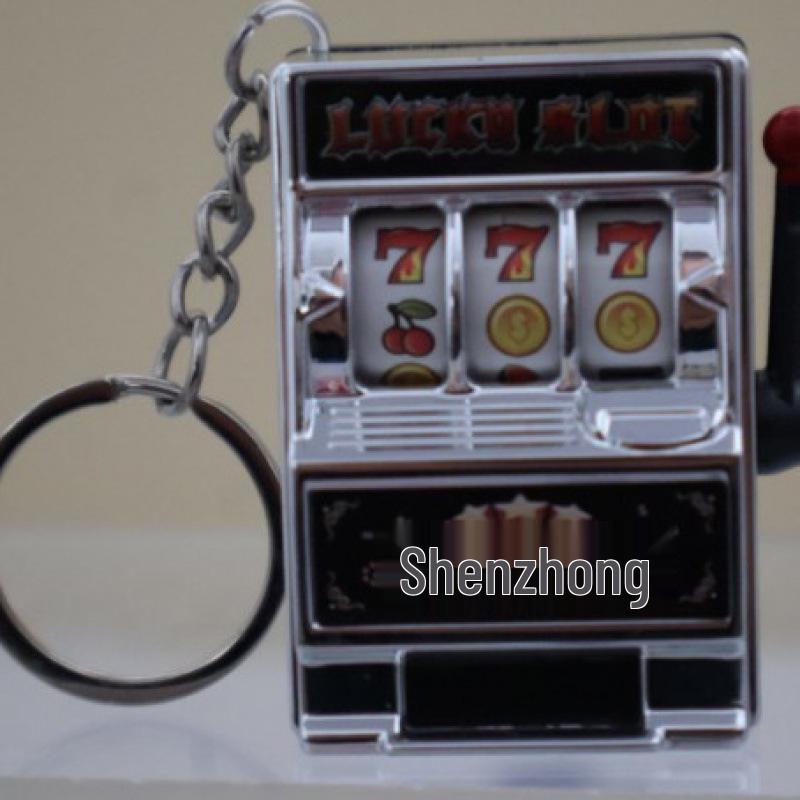 Mini Fruit Slot Machine Keychain: Fun Mixed Bag Pendant for All