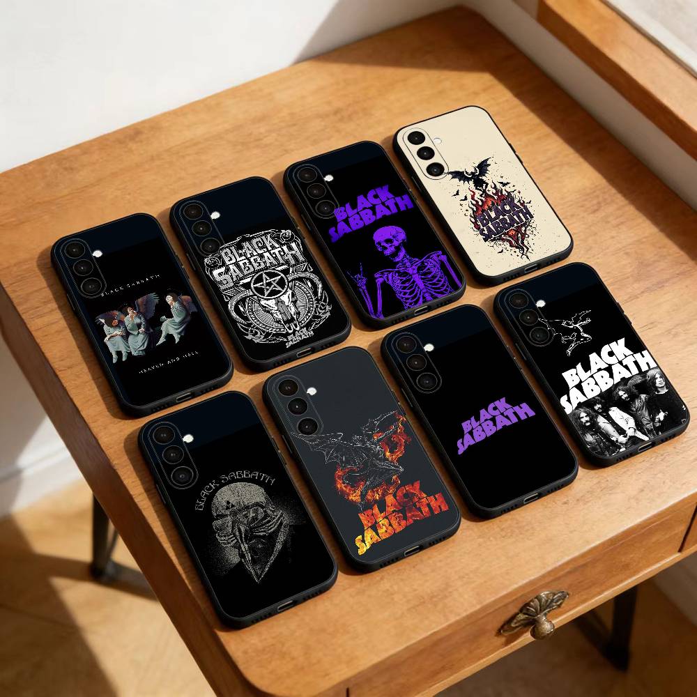 Band B-BLACK S-SABBATHS Phone Case For Samsung Galaxy A20,21s,22,31,32,52,53,72,73,80,91 Soft Black Shell