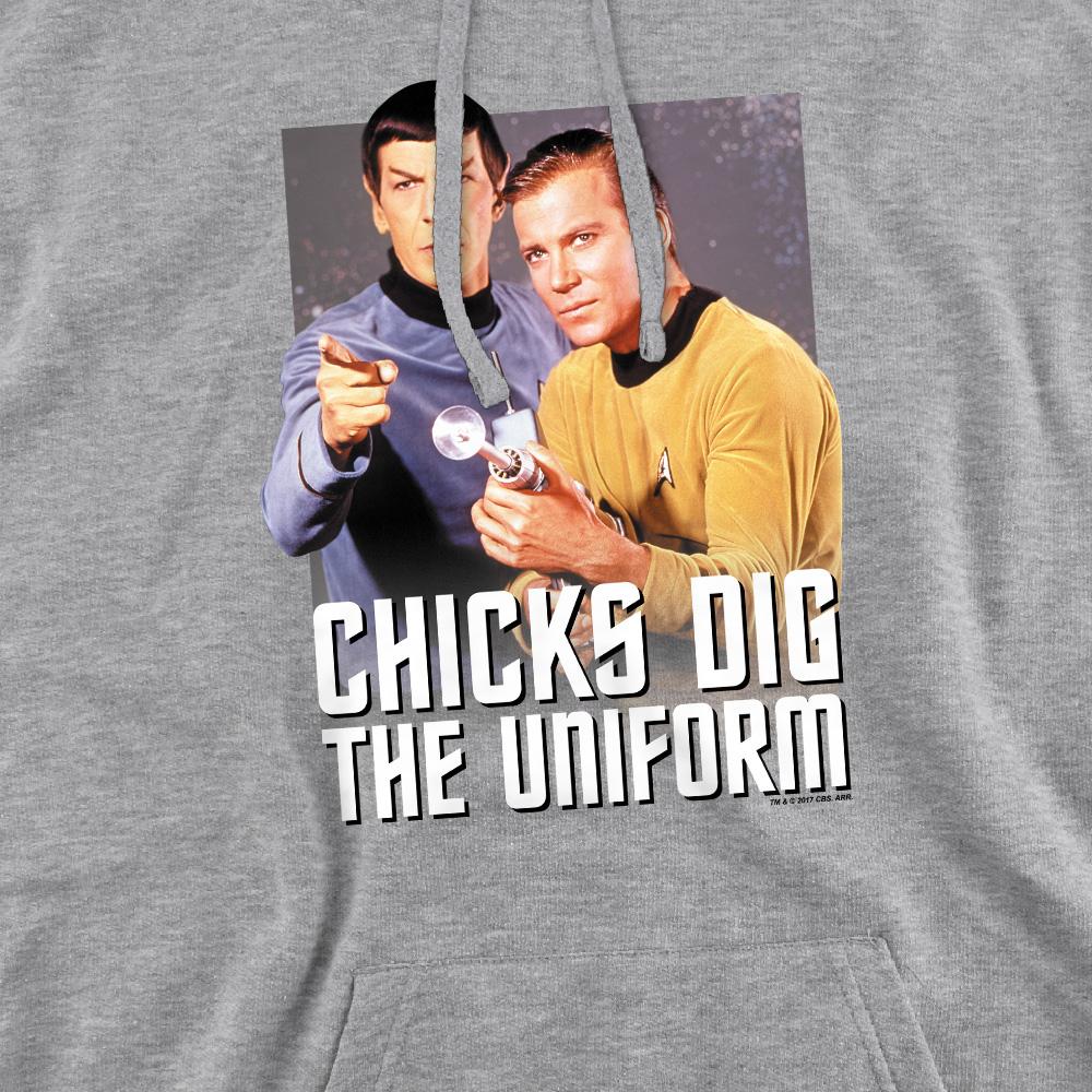 STAR TREK Mens Chicks Dig Hoodie