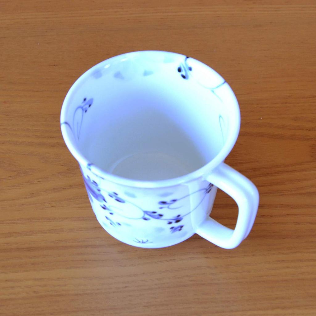 Lightweight microwave gift box Arita indigo flower made in mug, safe, included, ware, design, Japan.