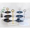 3 Tier Plastic Cake Stand Afternoon Tea Cake Stand Wedding Cake Plates Party Tableware Cake Shop Three Layer Cake Rack