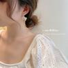 Korea New Design Fashion Jewelry AAA Zircon 14K Real Gold Plating Daisy Earrings Luxury Shiny Women's Wedding Accessories