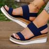 Large-size Platform Wedge Sandals for Women, New Style, Fish-mouth Design, Thick Sole Shoes