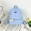 Lightweight Kids Simple Backpack With Color Block Design For School Learning