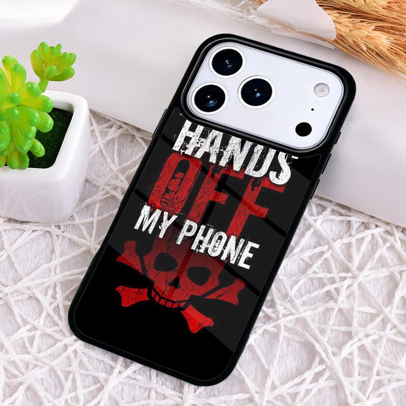 Get Off My Phone Phone Case for iPhone 17 Air 16 15 11 12 14 13 Pro Max Shockproof Cover