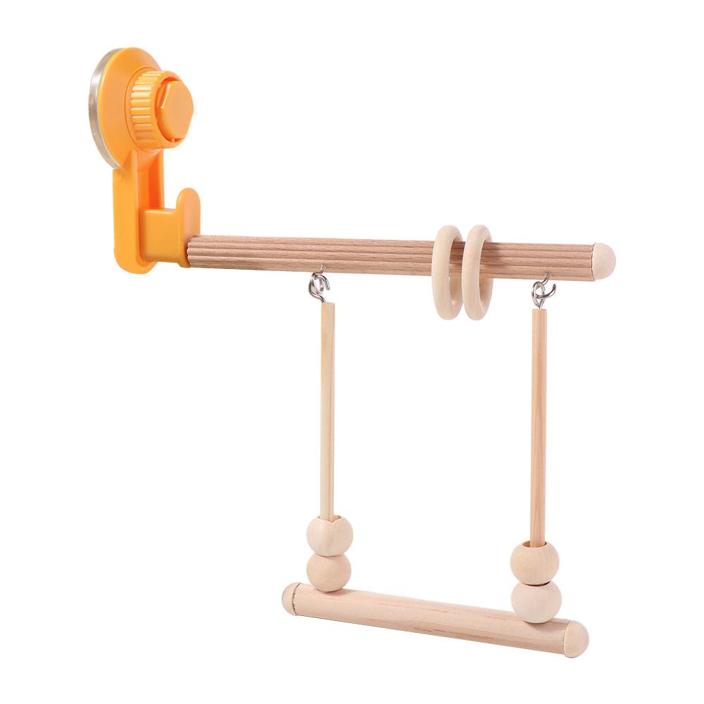 Wooden Parrot Stand Suction Cup Parrot Training Rack Grinding Perch Bird Perch  Office