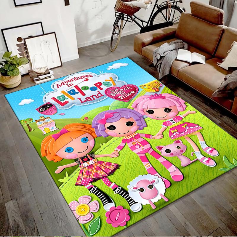 1pc Lalaloopsy4 Design Printed Area Rug Carpet for Bedroom Living Room Home Decor Rugs Mat Non Slip Mat Rug for Bedside