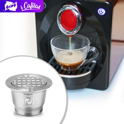[HFG02] Cápsula de café recargable, filtro reutilizable, cápsulas de Crema de acero inoxidable para máquina Nespresso Inissia,Lattissima,Essenza