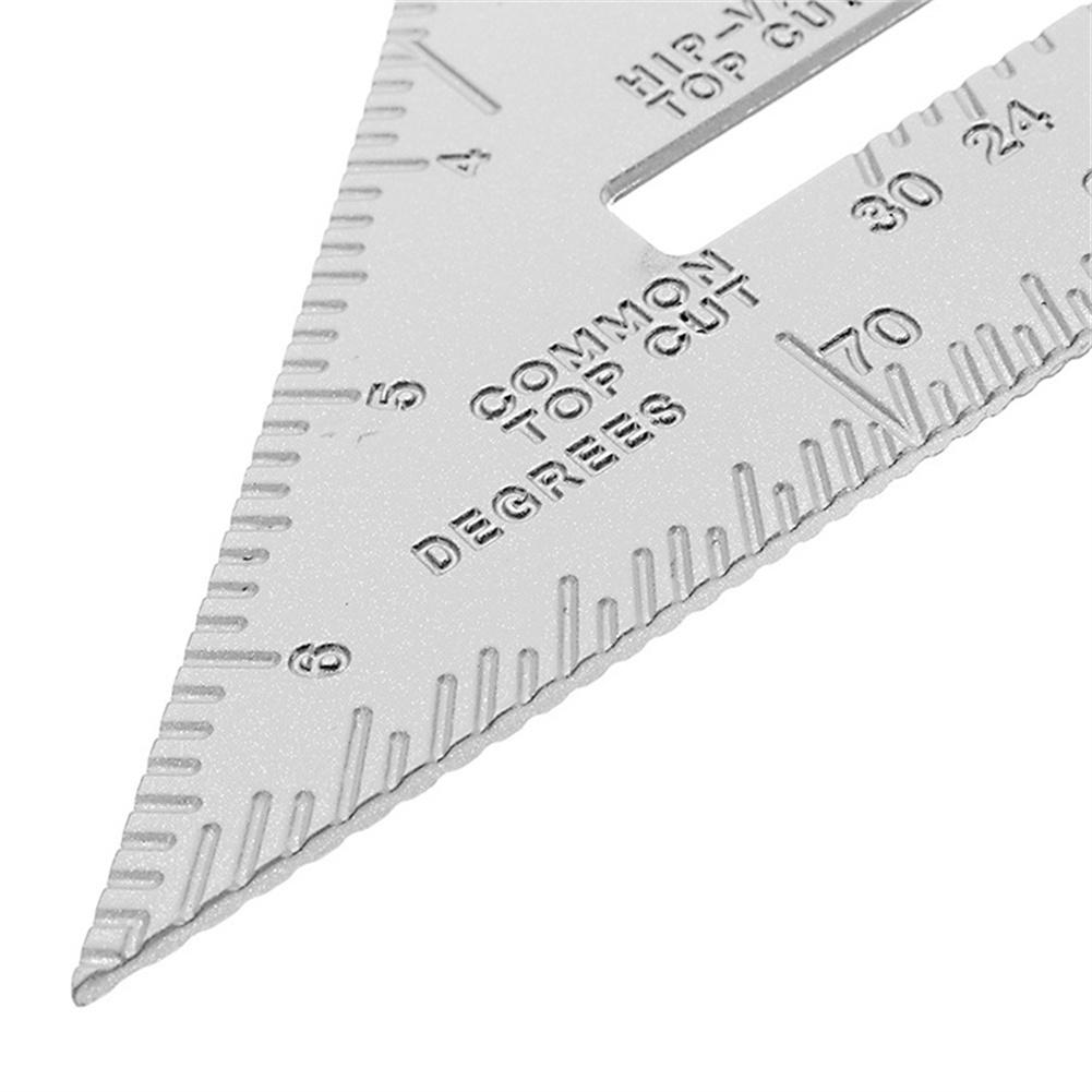 Aluminum Alloy Triangle Ruler With Clear Scale Woodworking Measurement Tool
